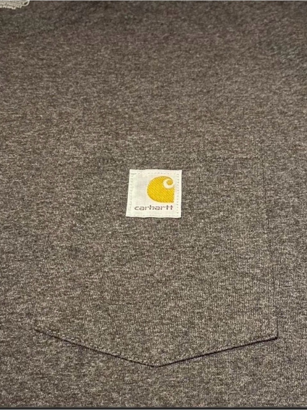Carhartt Charcoal Crewneck Long Sleeve Tee View 4